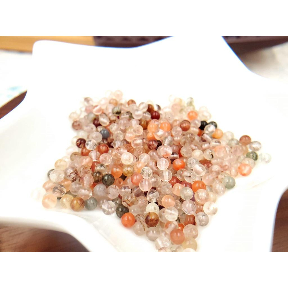 E20 3mm彩髮晶 水晶 隔珠 串珠 散珠 穿搭手鍊配件 文藝飾品配件 文玩小物-細節圖4