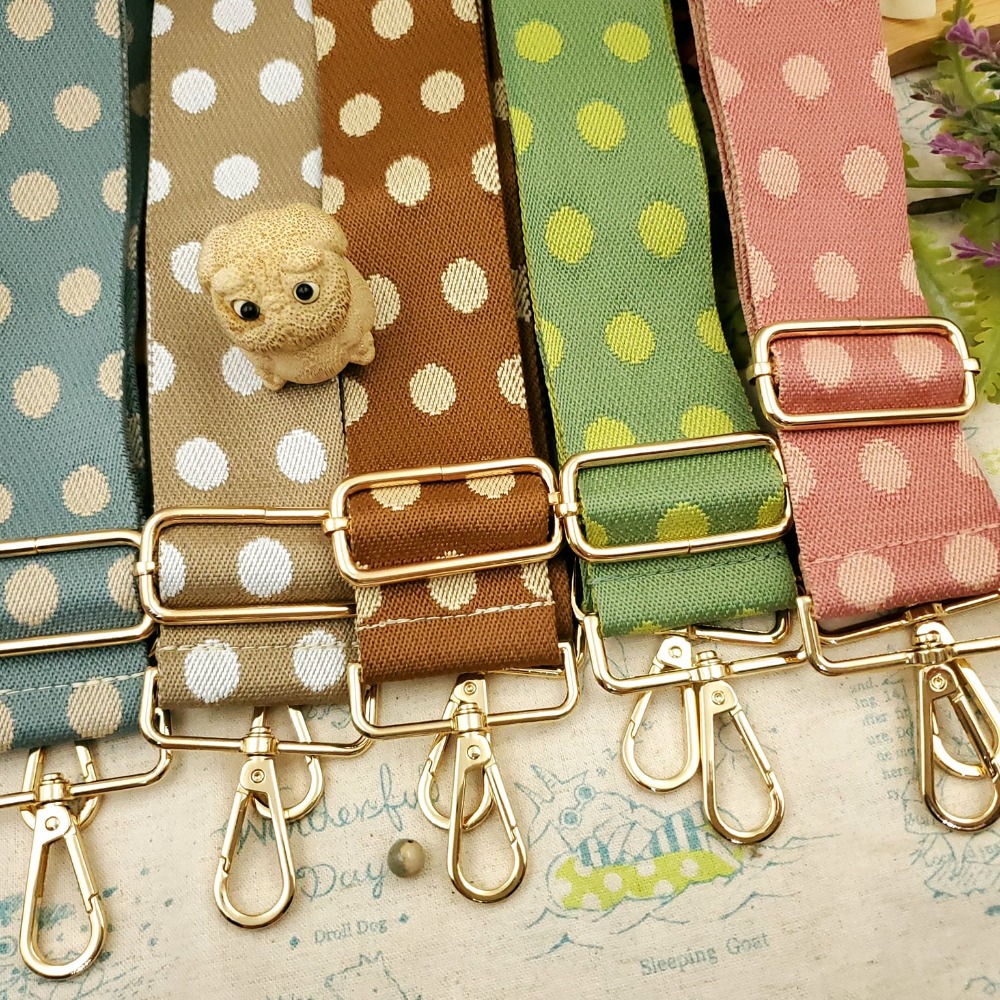 水玉圓點點純棉織帶 包包側背袋 可調節背包帶-細節圖2