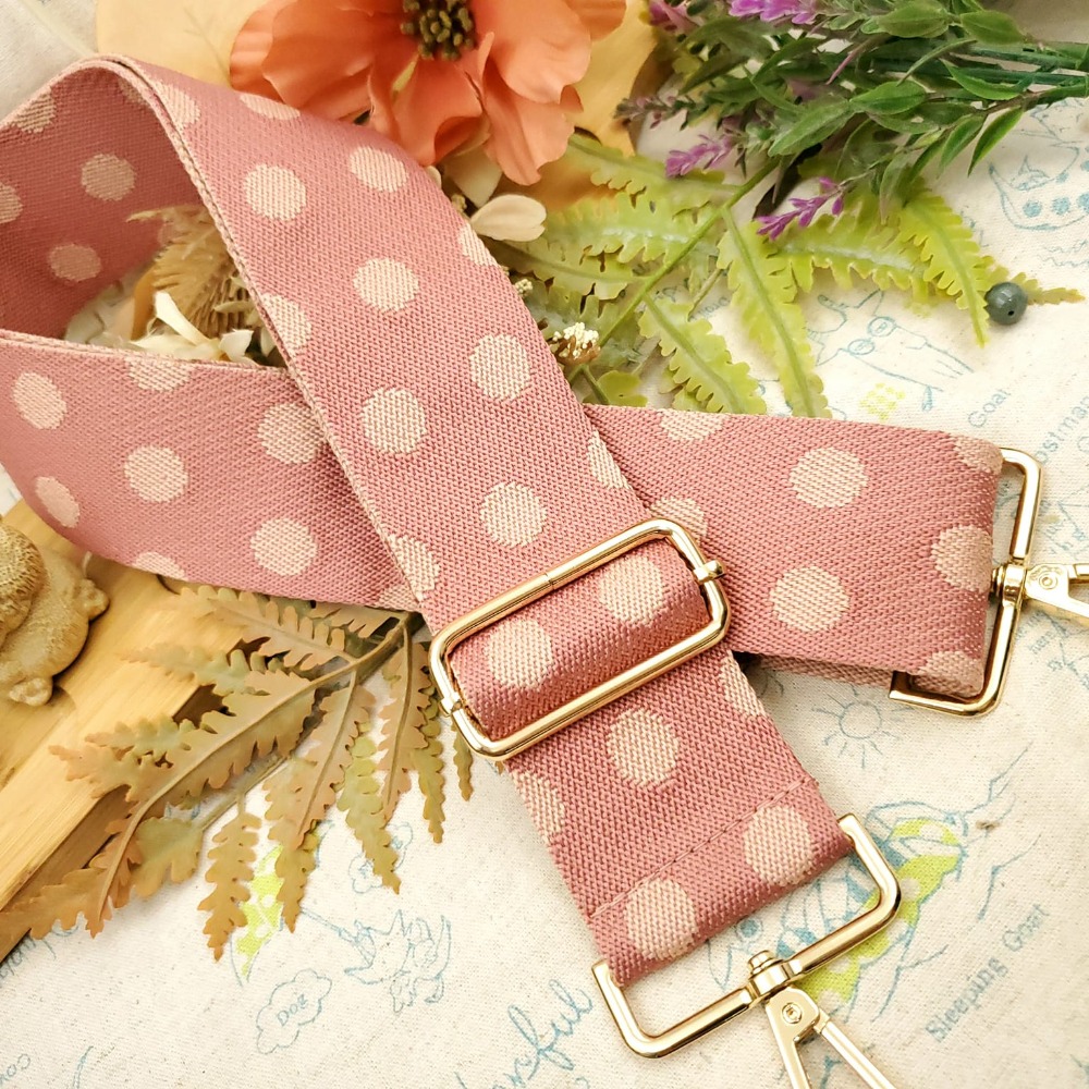 水玉圓點點純棉織帶 包包側背袋 可調節背包帶-細節圖4