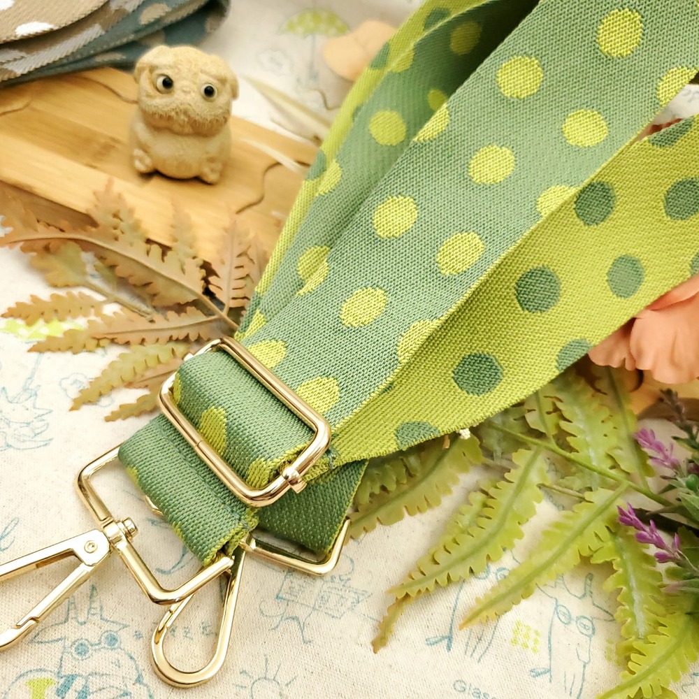 水玉圓點點純棉織帶 包包側背袋 可調節背包帶-細節圖6