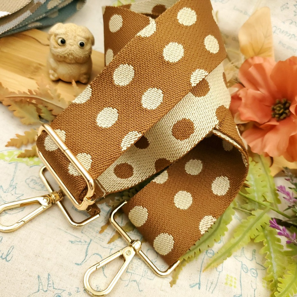 水玉圓點點純棉織帶 包包側背袋 可調節背包帶-細節圖7