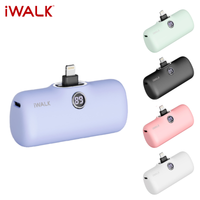 【iWALK】 五代Pro 快充直插式行動電源 口袋電源 升級版 5000mah