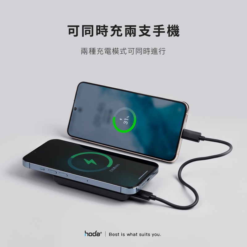 【hoda官方授權】磁吸式行動電源 Magnetic Wireless Power 5000mah magsafe-細節圖7