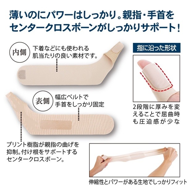 【日印 選物】ALPHAX 日本製 媽媽手護腕 護腕 護手腕 運動護腕 護具 手腕帶 拇指護腕(單入) 現貨附發票-細節圖2