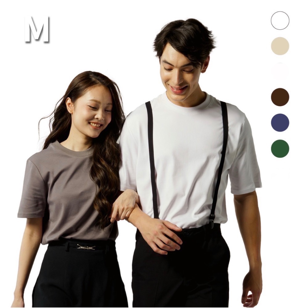 Gelovery 100%純棉男版T恤（可可M、藍M、綠M）-細節圖5