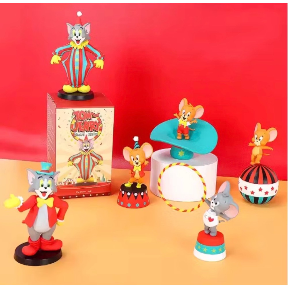 名創優品 TOM and JERRY 湯姆貓與傑利鼠 馬戲團 盲盒 公仔-細節圖2