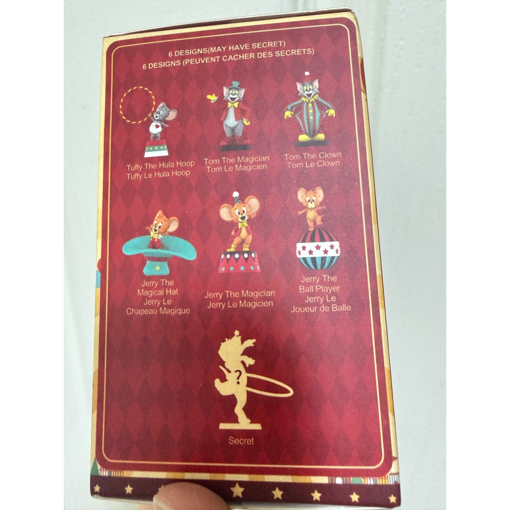 名創優品 TOM and JERRY 湯姆貓與傑利鼠 馬戲團 盲盒 公仔-細節圖3