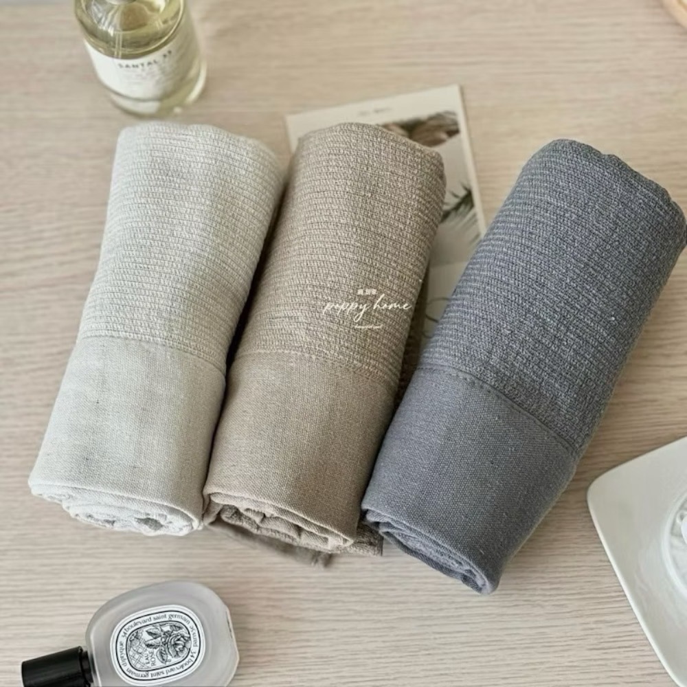 poppy-洗澡的儀式感 純棉毛巾 侘寂風簡約藝文素雅素色吸水透氣 不掉毛 皺皺紗毛巾 100%精梳棉 親膚-細節圖4