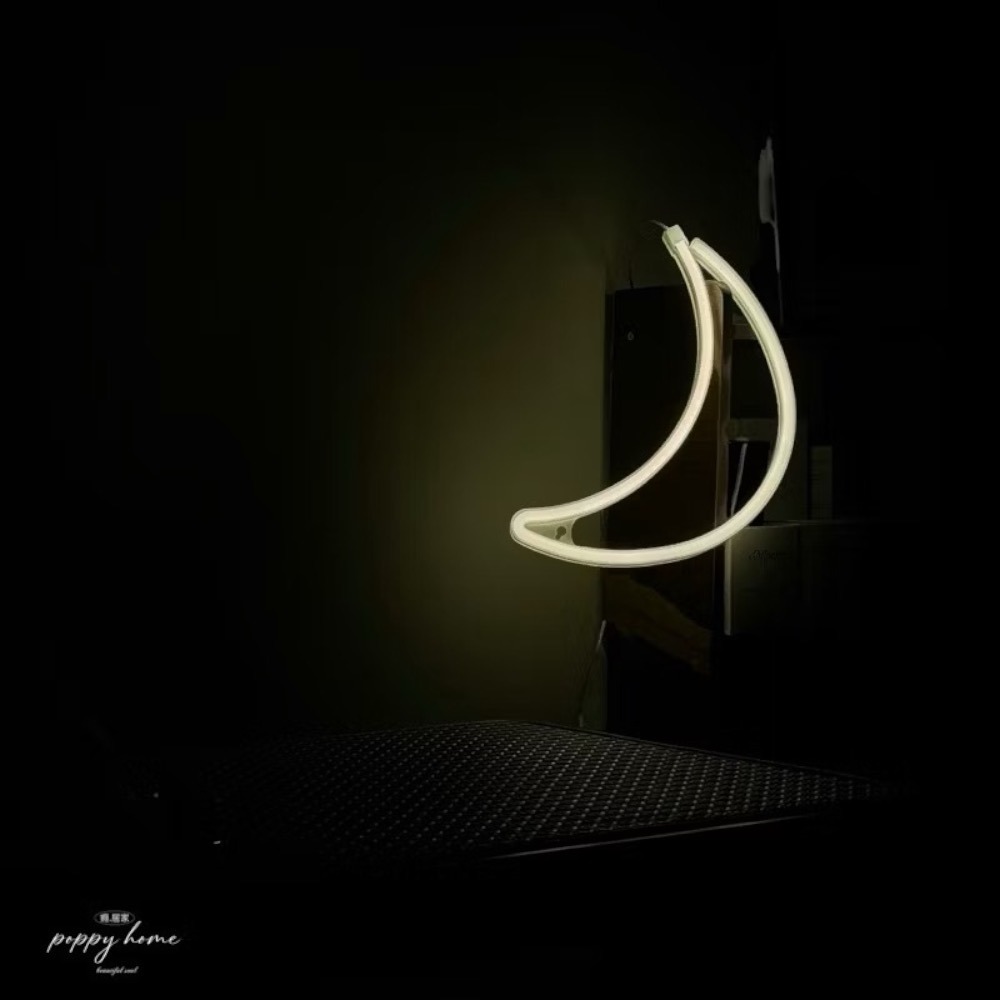 poppy-ins月亮燈 小夜燈 氣氛燈 月亮小夜燈 造型夜燈 床頭燈 月球燈 夜燈LED 交換禮物 質感睡眠燈-細節圖2