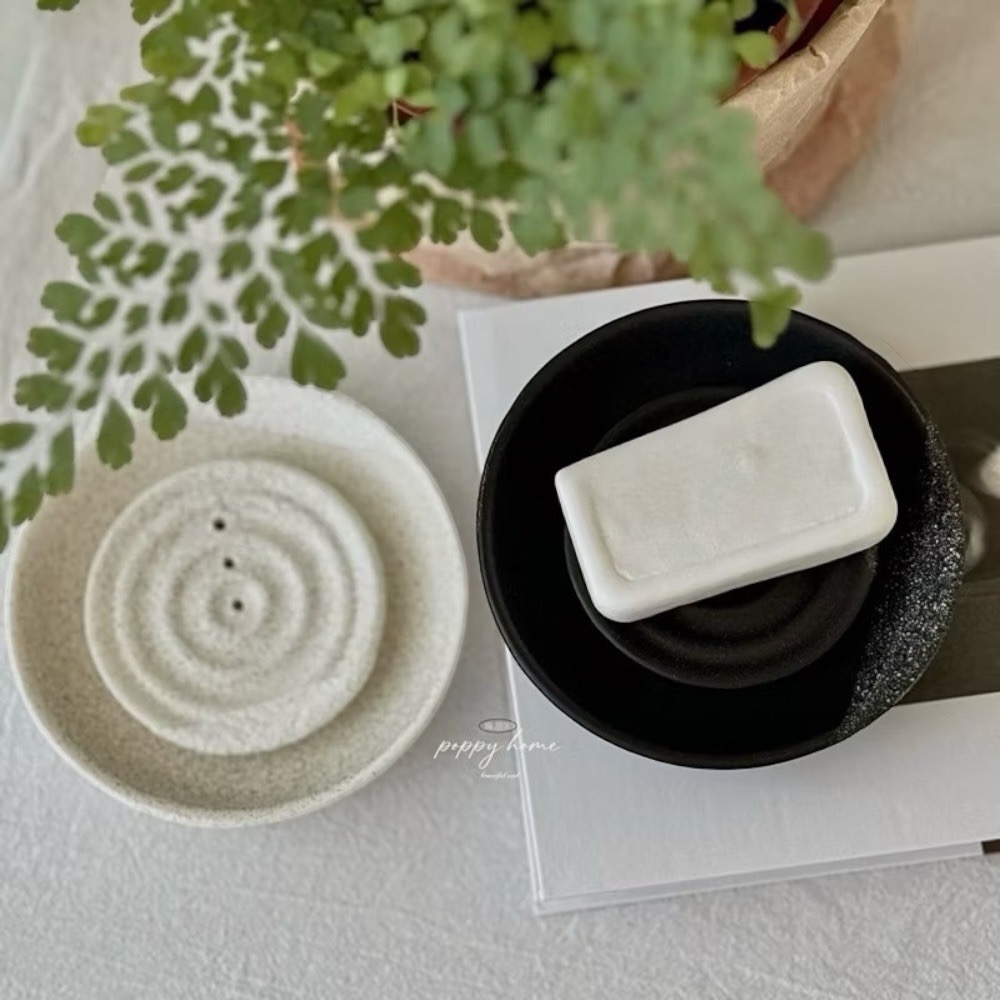 poppy-簡約陶瓷肥皂諜 肥皂盤 香皂盤 肥皂盒 浴室用品 香皂盒 浴室收納 居家生活  質感 侘寂風-細節圖2