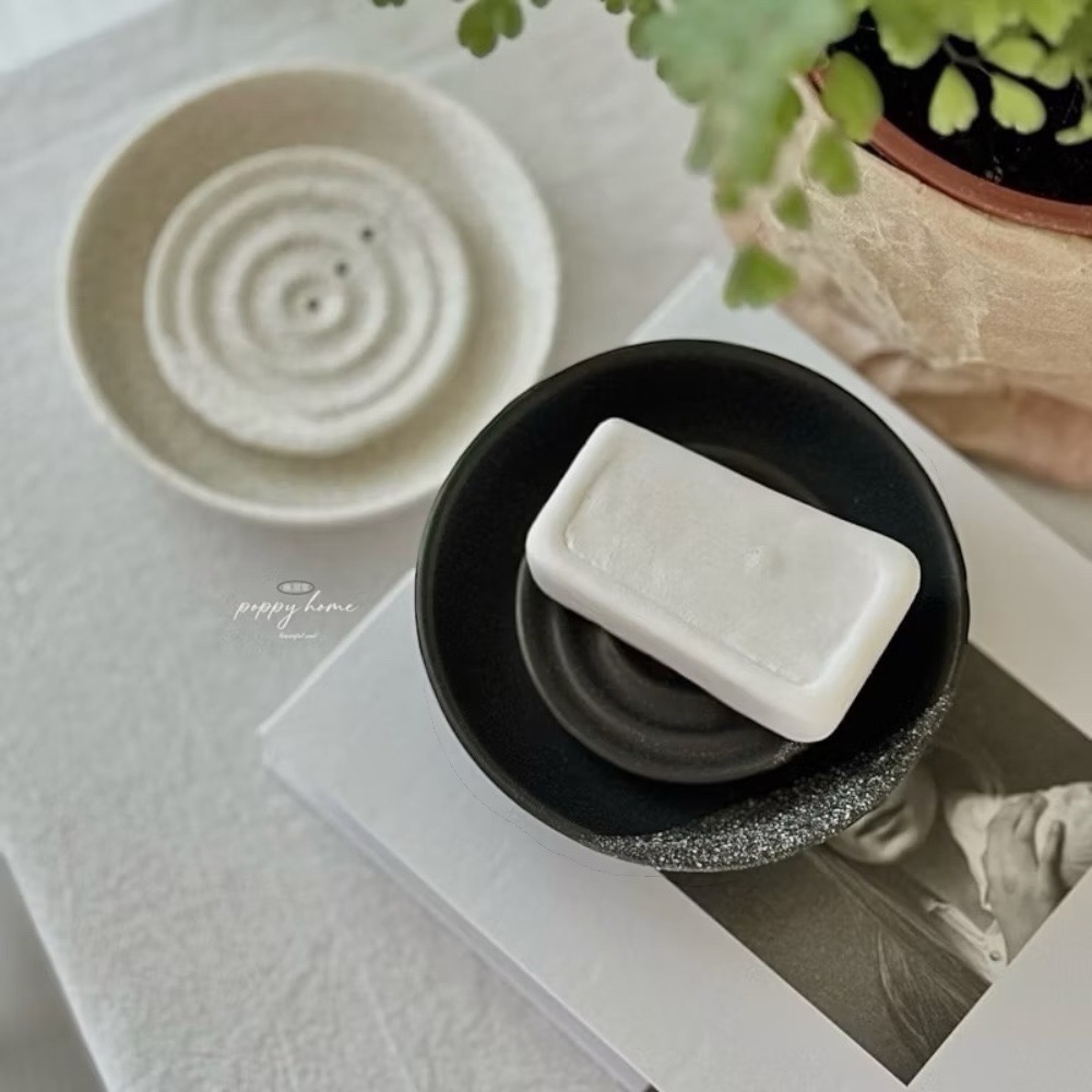 poppy-簡約陶瓷肥皂諜 肥皂盤 香皂盤 肥皂盒 浴室用品 香皂盒 浴室收納 居家生活  質感 侘寂風-細節圖3