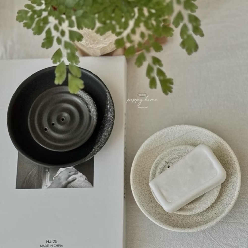 poppy-簡約陶瓷肥皂諜 肥皂盤 香皂盤 肥皂盒 浴室用品 香皂盒 浴室收納 居家生活  質感 侘寂風-細節圖4