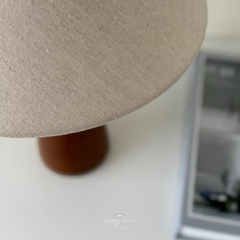 poppy-侘寂風實木復古檯燈 高顏值 三色燈光 中古風檯燈 氛圍感燈具 床頭燈 LED中古vintage-細節圖5