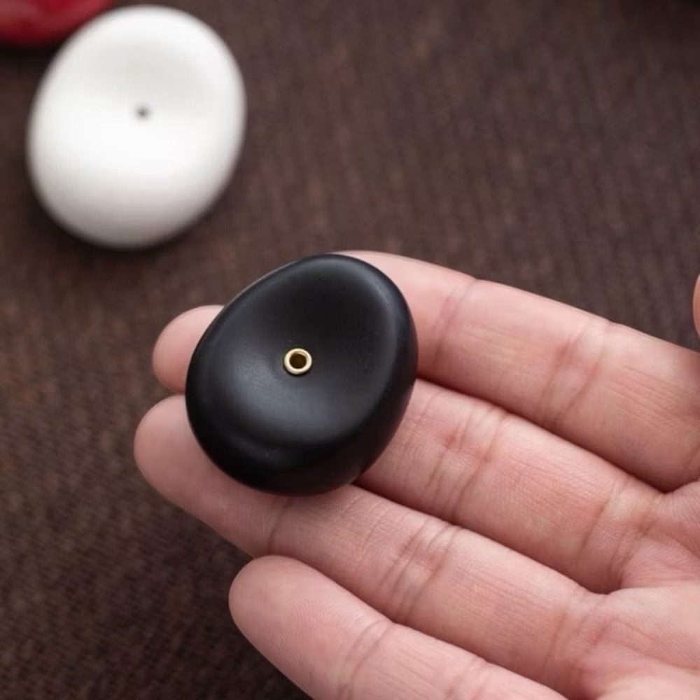 poppy-純黃銅六角多孔香插 線香 薰香 香插 薰香座 陶瓷魔豆 無印風 香皿-規格圖9