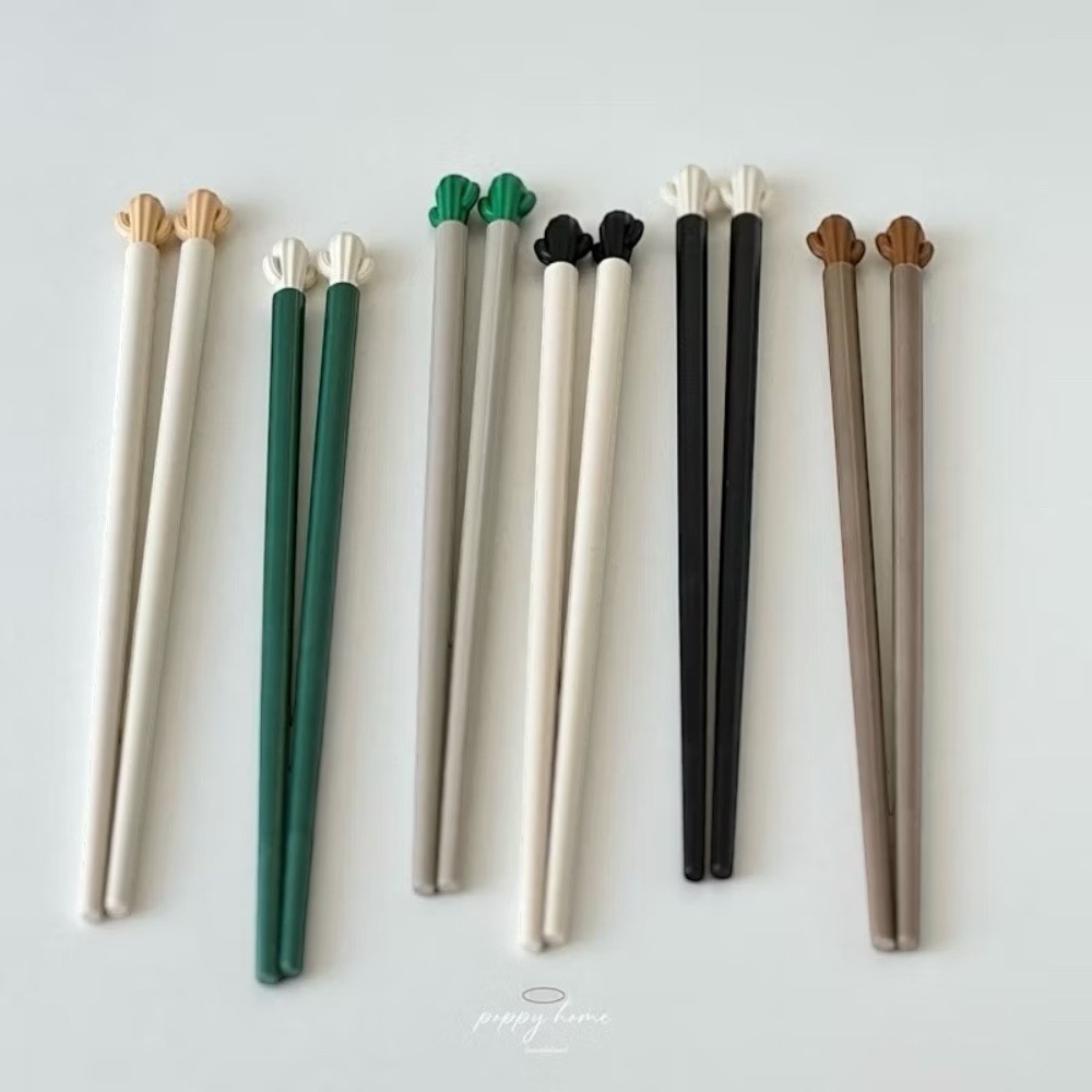 poppy-仙人掌合金筷子 日式筷子 環保餐具 餐廳筷子 抗菌筷 耐高溫筷子 餐具 碗筷 長筷 可機洗 質感筷子-細節圖3
