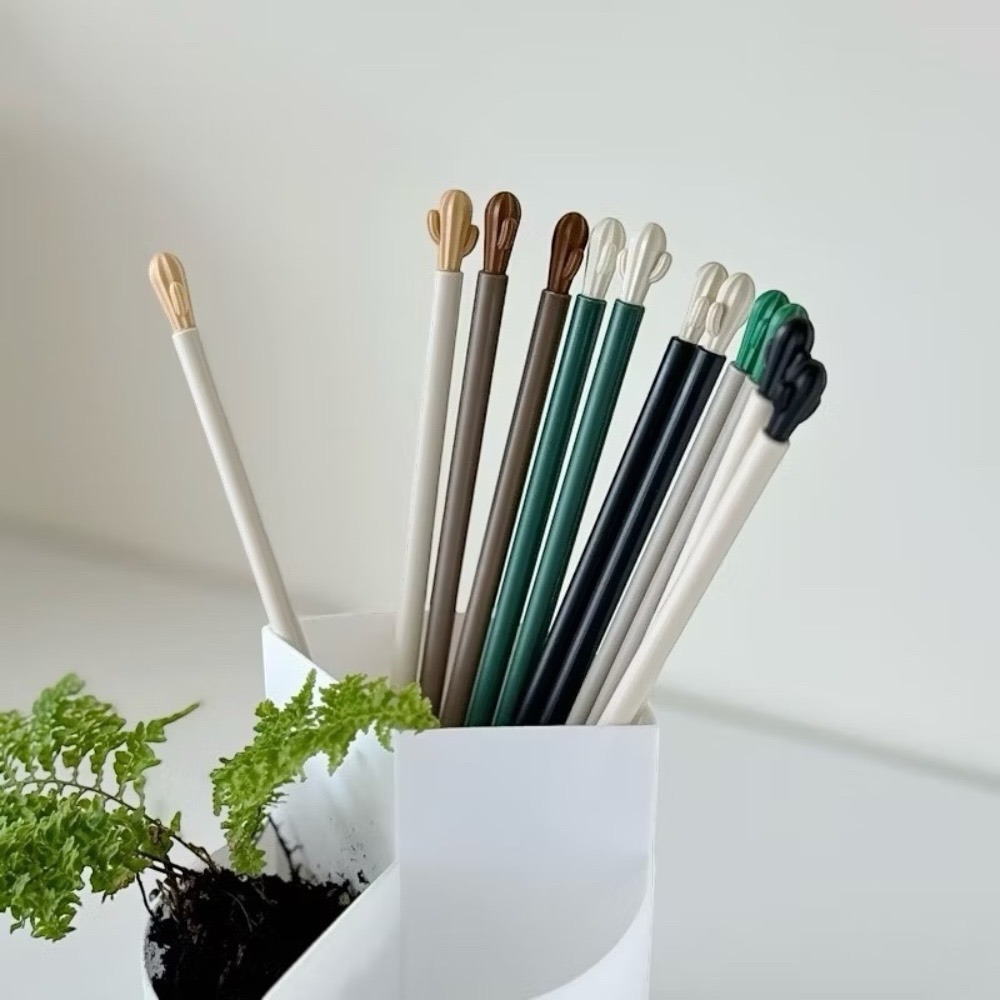 poppy-仙人掌合金筷子 日式筷子 環保餐具 餐廳筷子 抗菌筷 耐高溫筷子 餐具 碗筷 長筷 可機洗 質感筷子-細節圖5