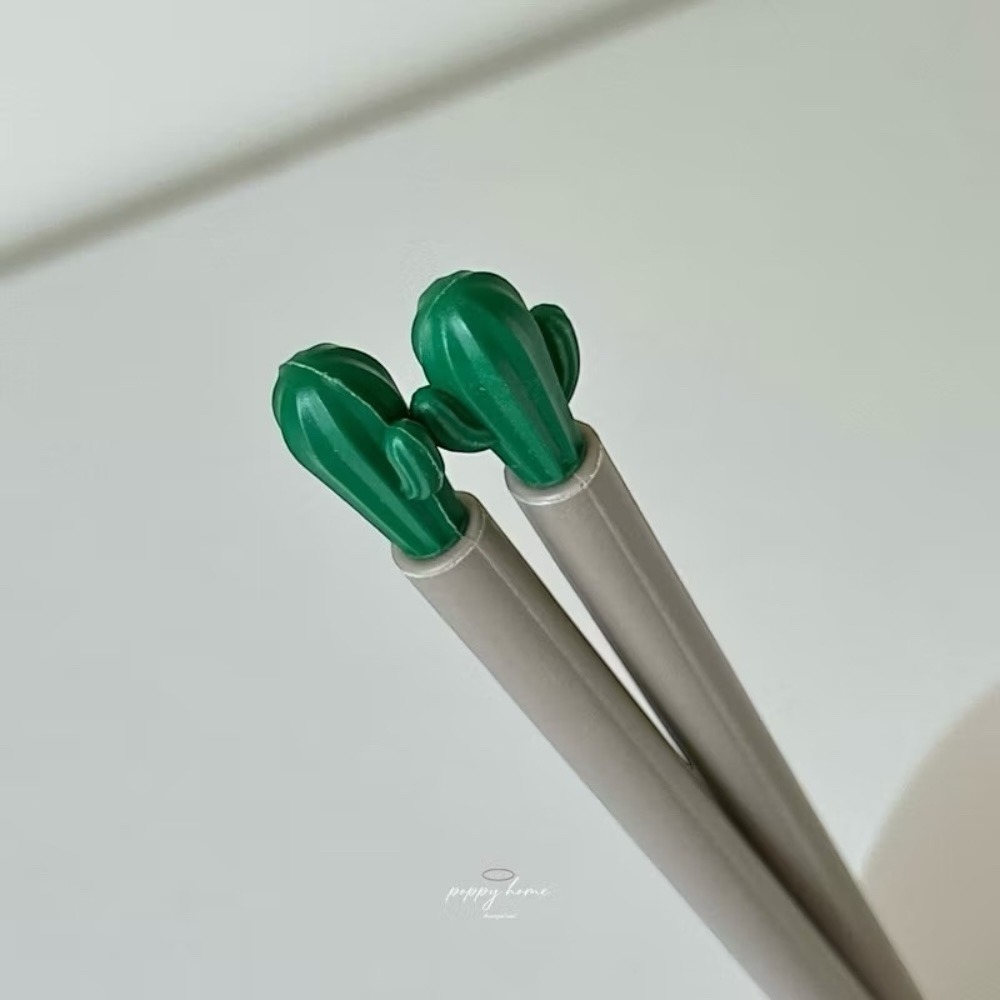 poppy-仙人掌合金筷子 日式筷子 環保餐具 餐廳筷子 抗菌筷 耐高溫筷子 餐具 碗筷 長筷 可機洗 質感筷子-細節圖9