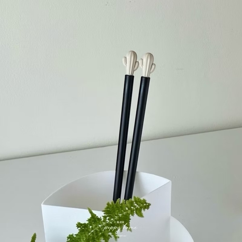 poppy-仙人掌合金筷子 日式筷子 環保餐具 餐廳筷子 抗菌筷 耐高溫筷子 餐具 碗筷 長筷 可機洗 質感筷子-規格圖9