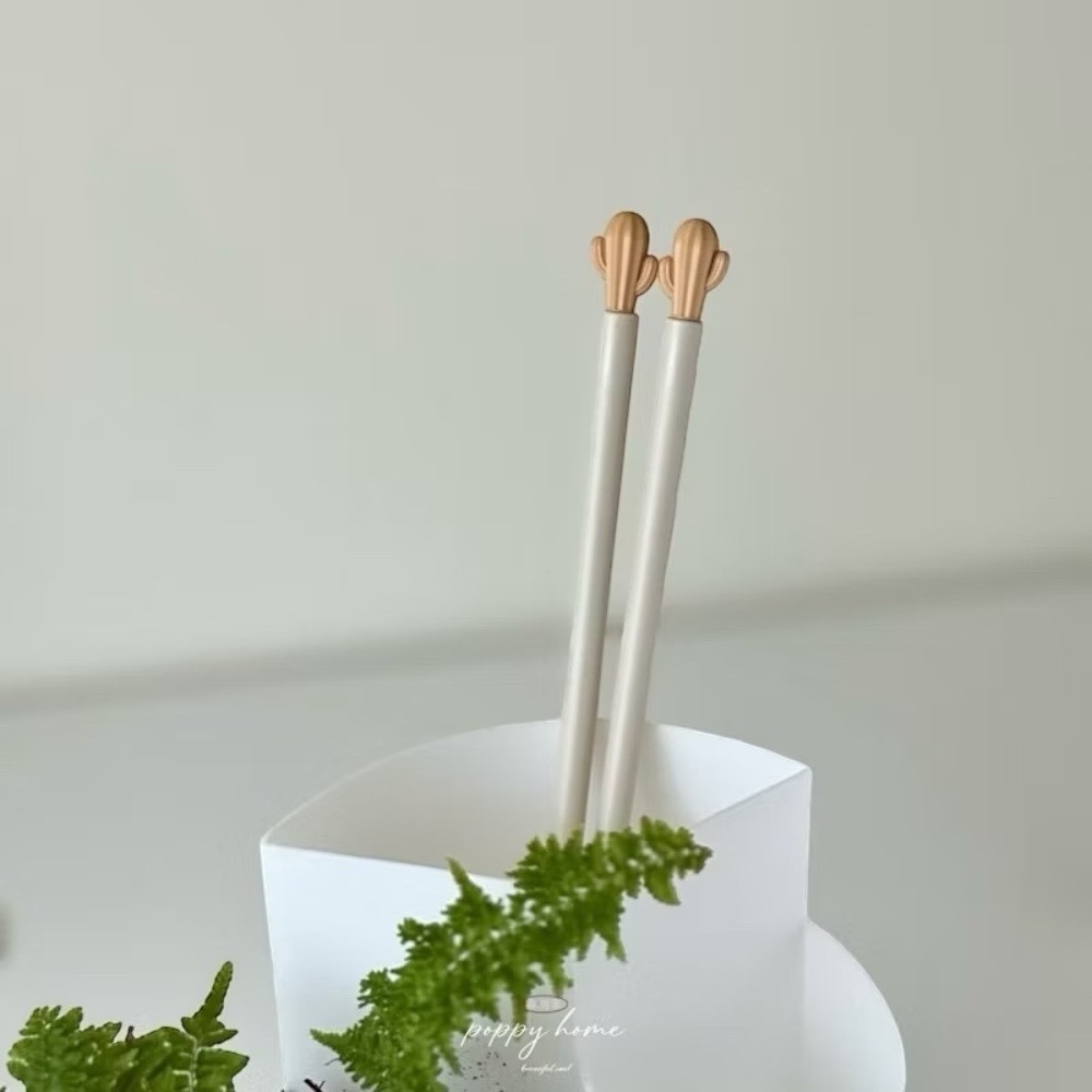 poppy-仙人掌合金筷子 日式筷子 環保餐具 餐廳筷子 抗菌筷 耐高溫筷子 餐具 碗筷 長筷 可機洗 質感筷子-規格圖9