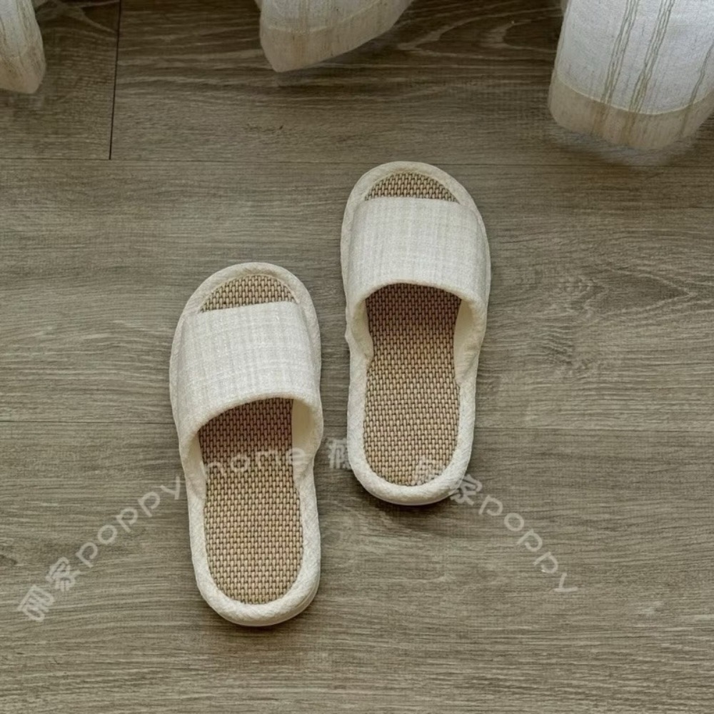 poppy-亞麻針織拖鞋 拖鞋 室內拖鞋  拖鞋 舒適 便鞋 防滑室內拖鞋 高回彈不累腳 情侶拖鞋 居家生活-細節圖8