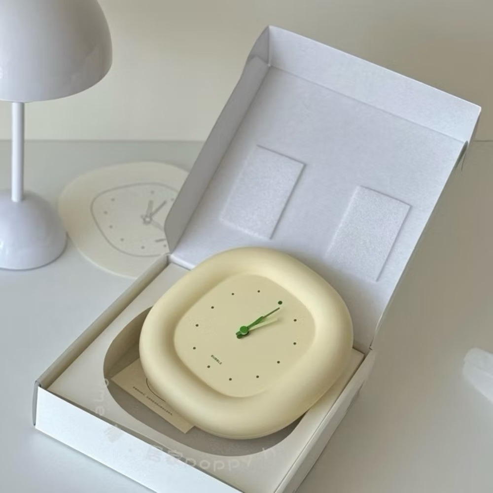 poppy-奶呼呼 高顏值靜音鐘 胖胖鐘 時鐘 掛鐘 立鐘 泡泡鐘 壁鐘 奶油風 居家用品-細節圖3