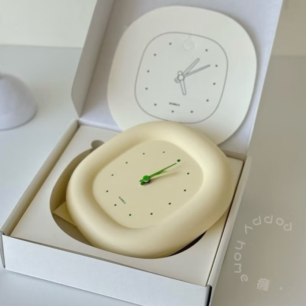 poppy-奶呼呼 高顏值靜音鐘 胖胖鐘 時鐘 掛鐘 立鐘 泡泡鐘 壁鐘 奶油風 居家用品-細節圖5