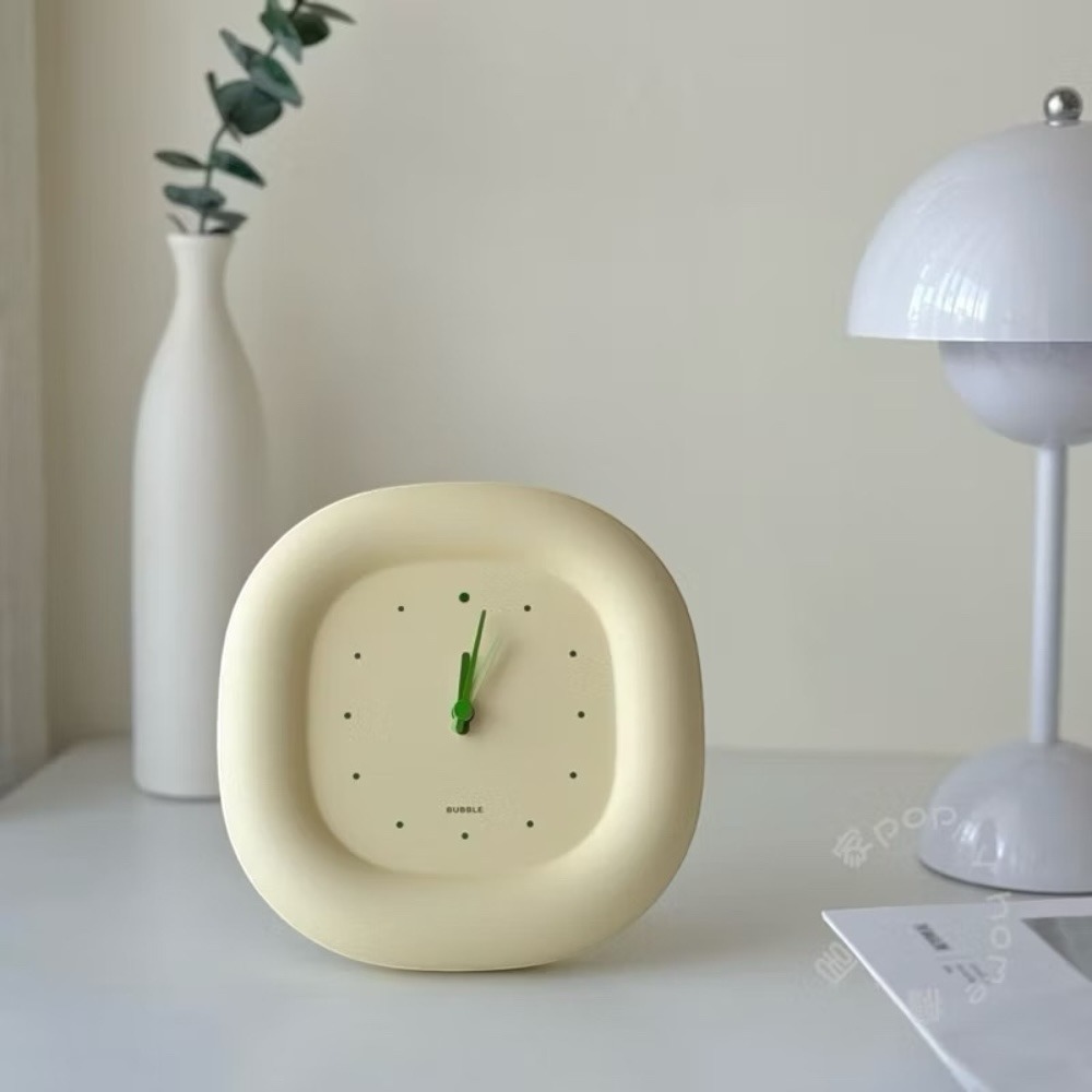 poppy-奶呼呼 高顏值靜音鐘 胖胖鐘 時鐘 掛鐘 立鐘 泡泡鐘 壁鐘 奶油風 居家用品-細節圖6