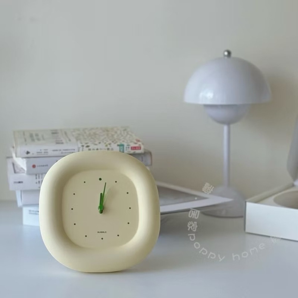poppy-奶呼呼 高顏值靜音鐘 胖胖鐘 時鐘 掛鐘 立鐘 泡泡鐘 壁鐘 奶油風 居家用品-細節圖7
