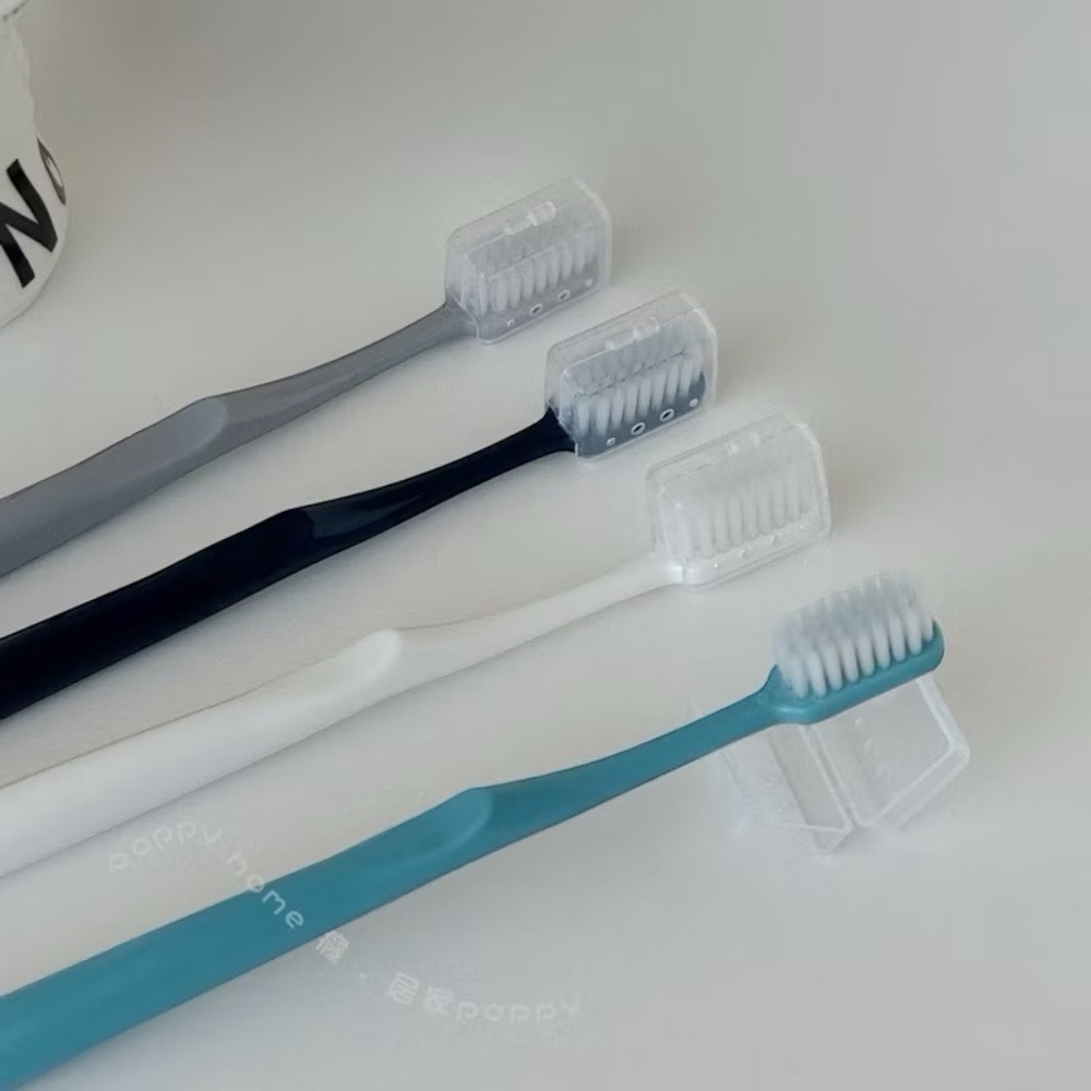 poppy-旅行用便攜軟毛細毛牙刷一組四支 日系軟毛牙刷 牙刷 軟毛 旅行組 盥洗組 牙刷盒 居家生活-細節圖5