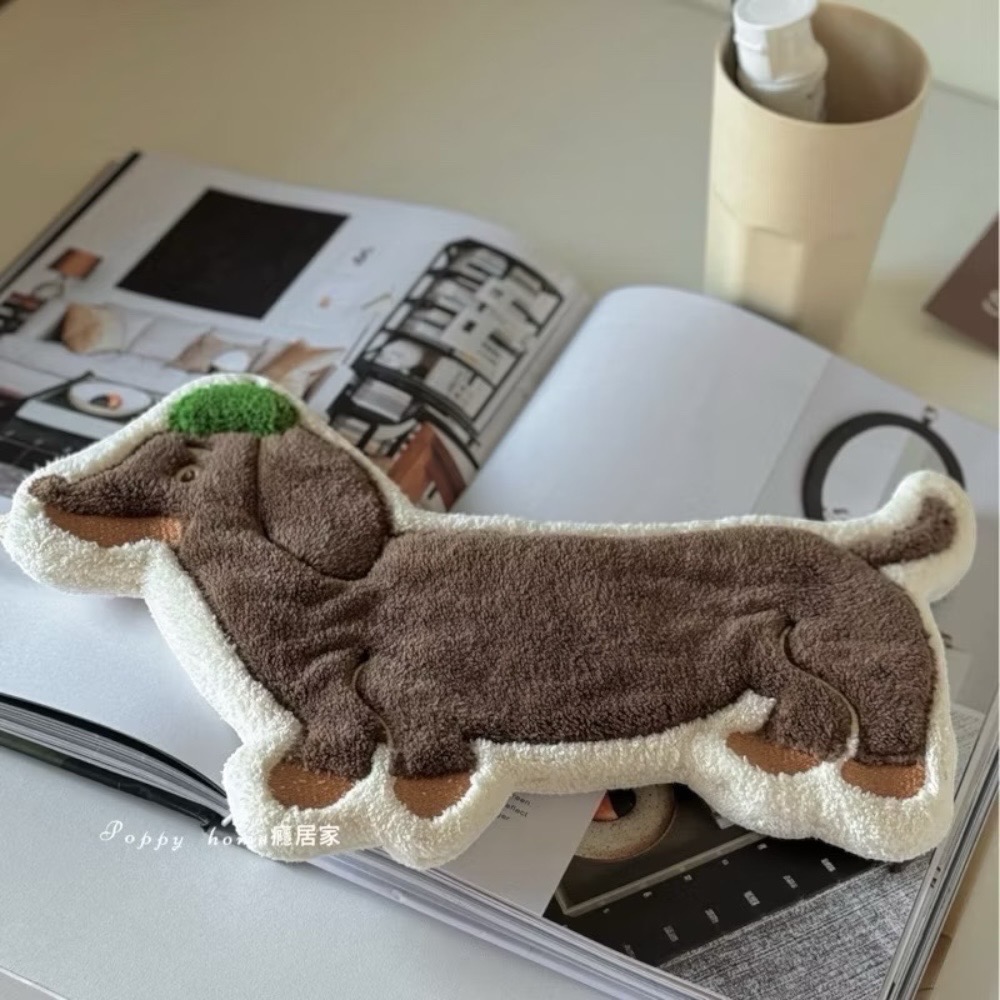 poppy-癮居家 臘腸狗擦手巾 珊瑚絨 擦手毛巾 擦手紙 吸水擦手毛巾 擦手布 毛巾 抹布 廚房浴室 居家生活-細節圖8