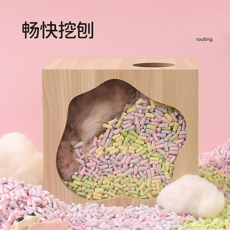 🌕現貨秒出🌕它適 倉鼠紙粒 吸水紙粒造景倉鼠用品-細節圖4