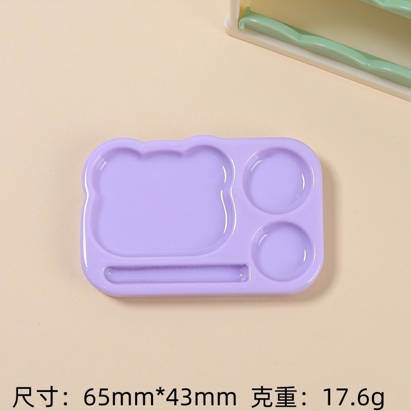 熊熊餐盤-紫色