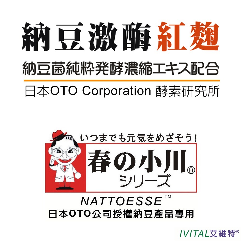 IVITAL艾維特®日本春の小川納豆激酶紅麴軟膠囊(60粒)「魚油隨貨送」【公司貨 日本春の小川原廠授權】-細節圖7