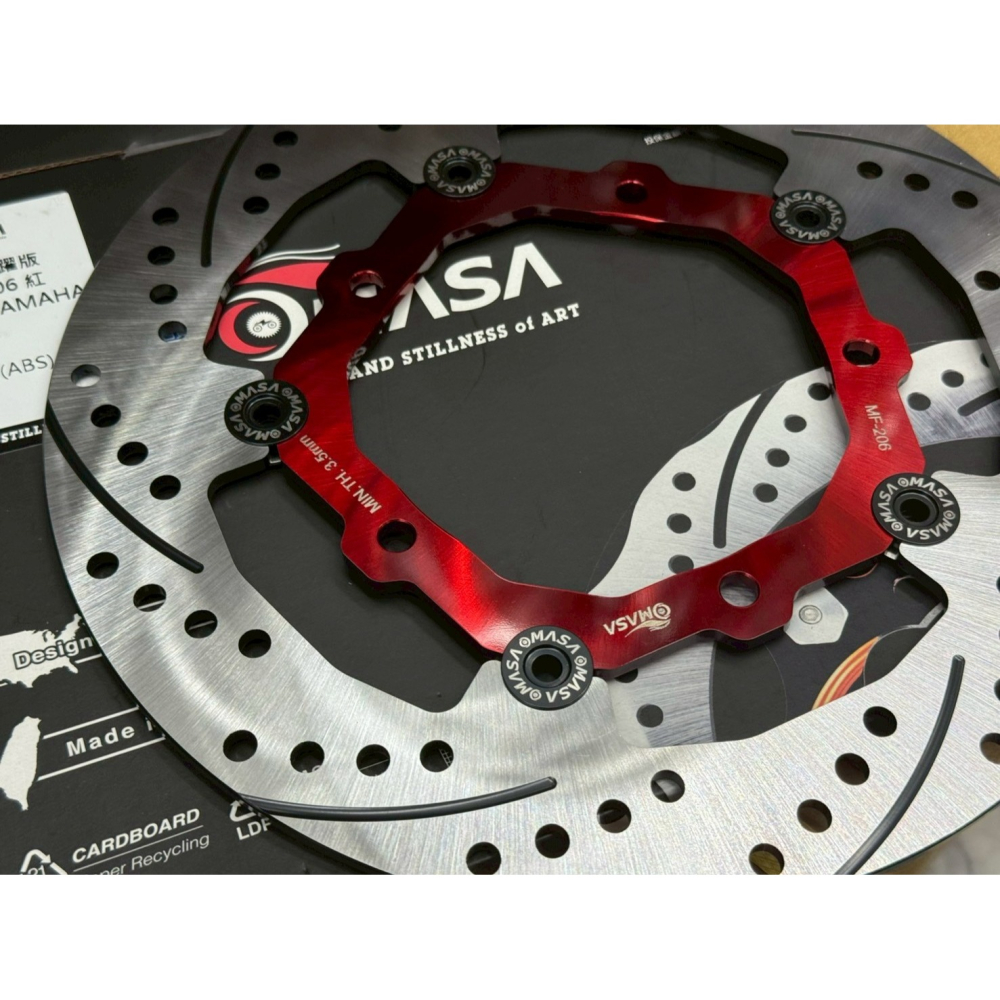 MASA FORCE 浮動碟 267mm SMAX S妹 碟盤 蟬叫聲 堅實活躍版 MF-206 劃線碟-細節圖2