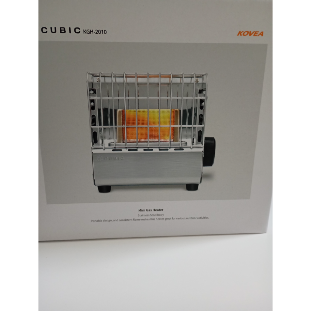 有試點過火痕跡Kovea cubic瓦斯暖爐，無原廠收納袋，KGH-2010,韓國製造-細節圖2