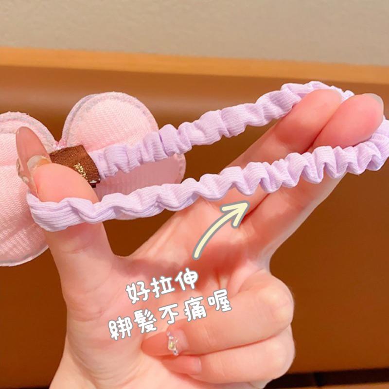 MVE小舖 韓國亮片蝴蝶結髮圈 蝴蝶結髮圈 髮飾 髮繩 蝴蝶結髮飾 兒童髮飾 女童髮飾 大腸圈 兒童蝴蝶結髮圈 髮夾-細節圖3