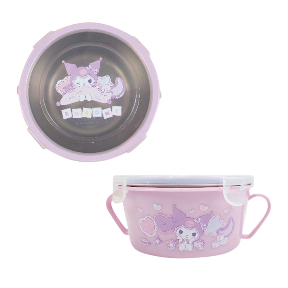 不鏽鋼雙耳隔熱餐碗 台灣製造 正版授權 450ml 不鏽鋼餐碗 304不鏽鋼 兒童餐碗迪士尼 三麗歐 汪汪隊-規格圖6