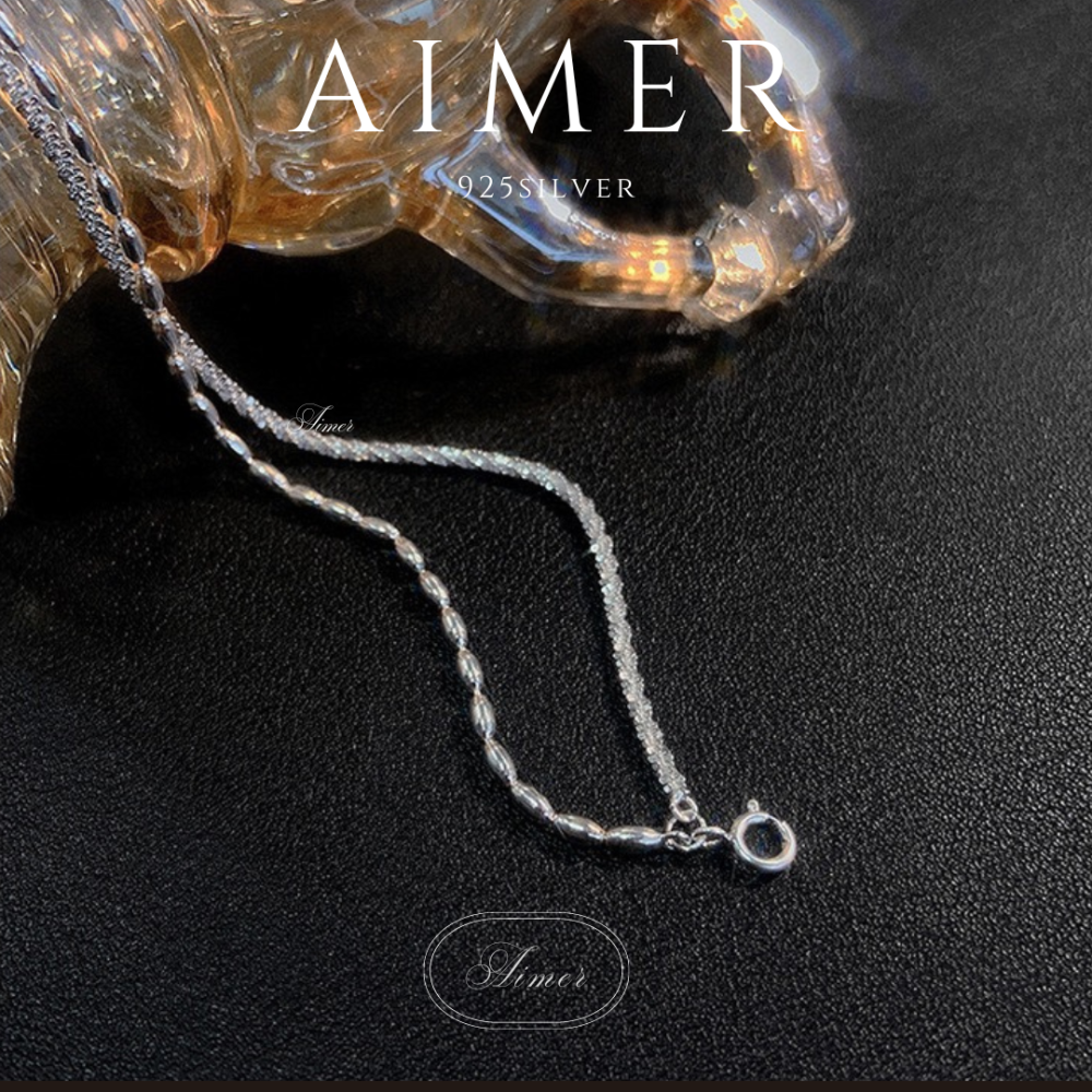 《Aimer ac》韓系S925純銀手鍊 米粒波光粼粼雙層手鍊 滿天星 ｜銀色｜24年新款輕奢飾品【台灣現貨+預購】-細節圖5