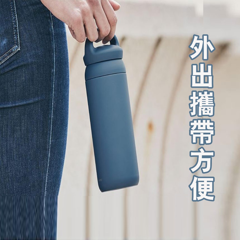 台灣出貨免運 保溫杯保溫瓶手提保溫杯日系簡約ins風304不銹鋼咖啡隨行杯咖啡保溫杯磨砂手感耐磨耐刮 小Y嚴選-細節圖3
