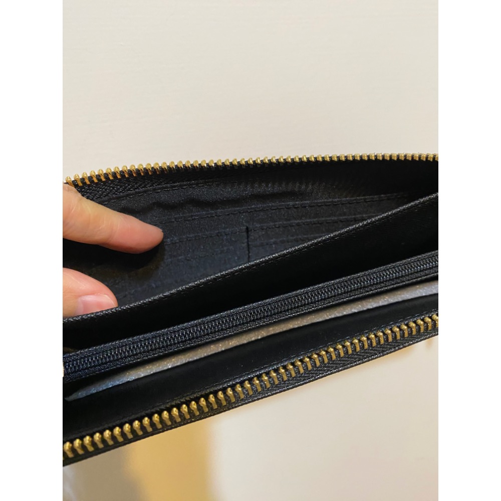 LYNA 真皮系列多夾層長夾手拿包-黑桃色-細節圖5