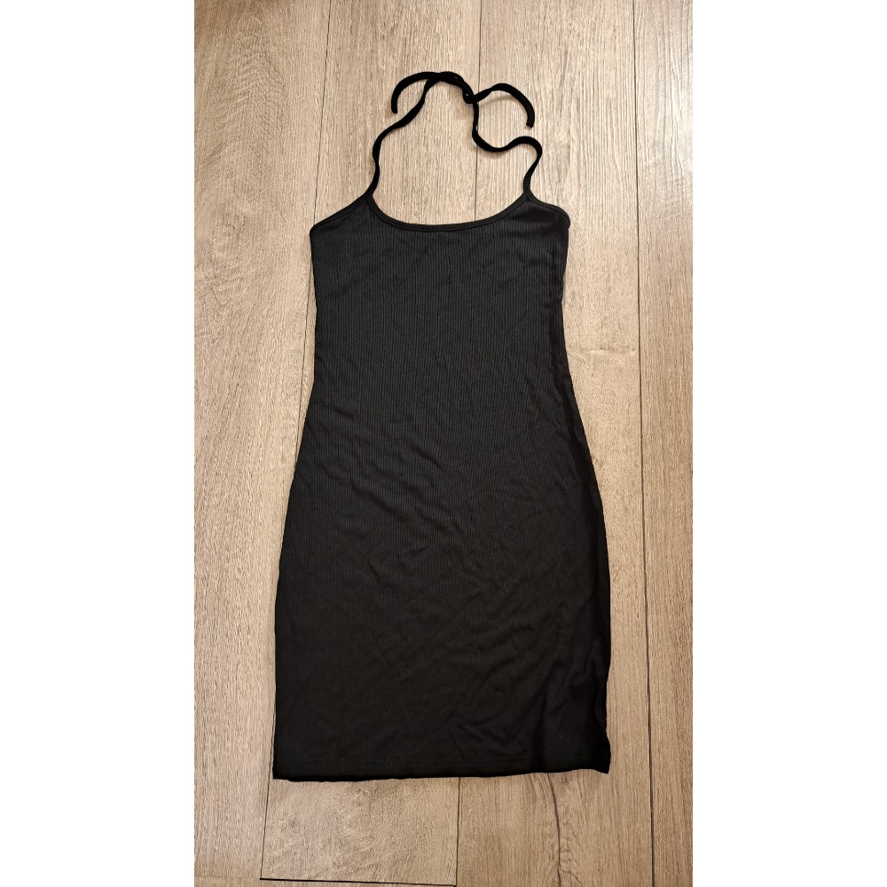 性感 洋裝 繞頸綁帶 兩件式 緊身 連身裙 純慾-細節圖2