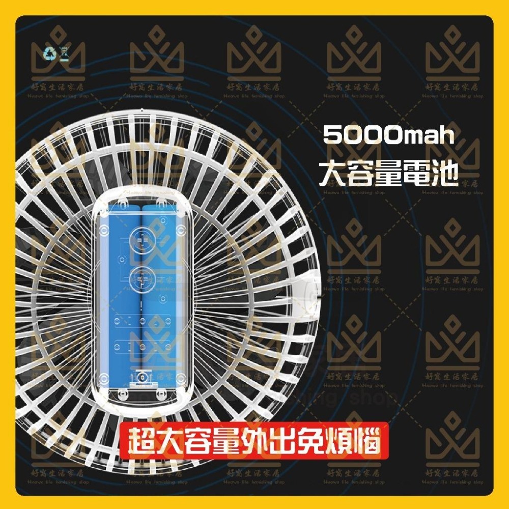 OPOLAR 電扇 風扇 立式USB充電風扇 充電風扇 露營風扇 釣魚風扇 嬰兒車電扇 靜音風扇 桌面風扇 宿舍風扇-細節圖3