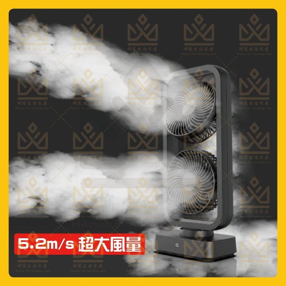 OPOLAR電扇風扇 立式USB充電風扇 充電風扇 露營風扇 釣魚風扇 嬰兒車電扇 靜音風扇 桌面風扇 宿舍風扇-細節圖3