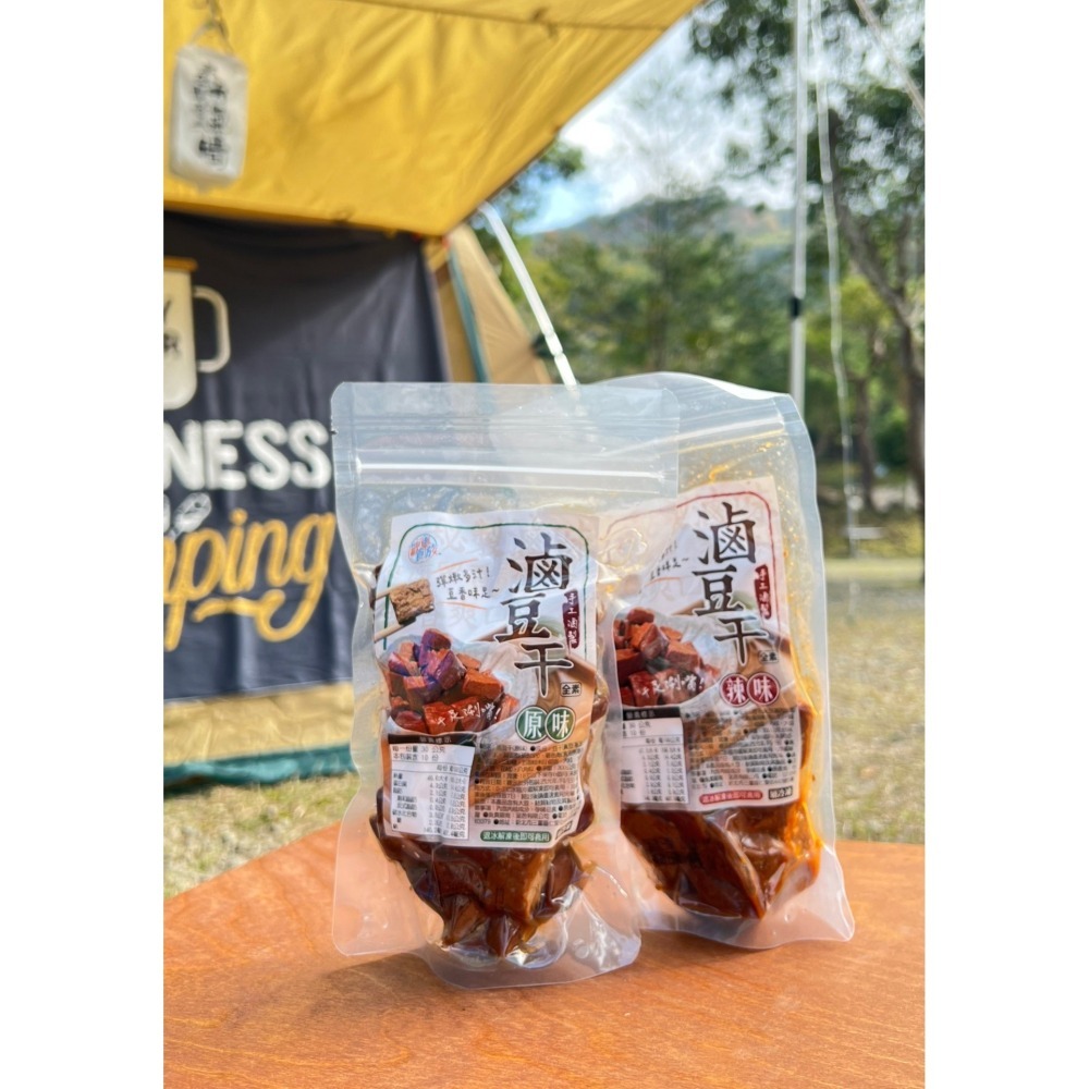 【歡樂食族】滷豆干(300g/包)宵夜 點心 下酒菜 退冰即食-細節圖2