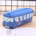 【3】藍色巴士_帆布筆袋