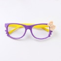 【5】紫框蝴蝶結_方形眼鏡