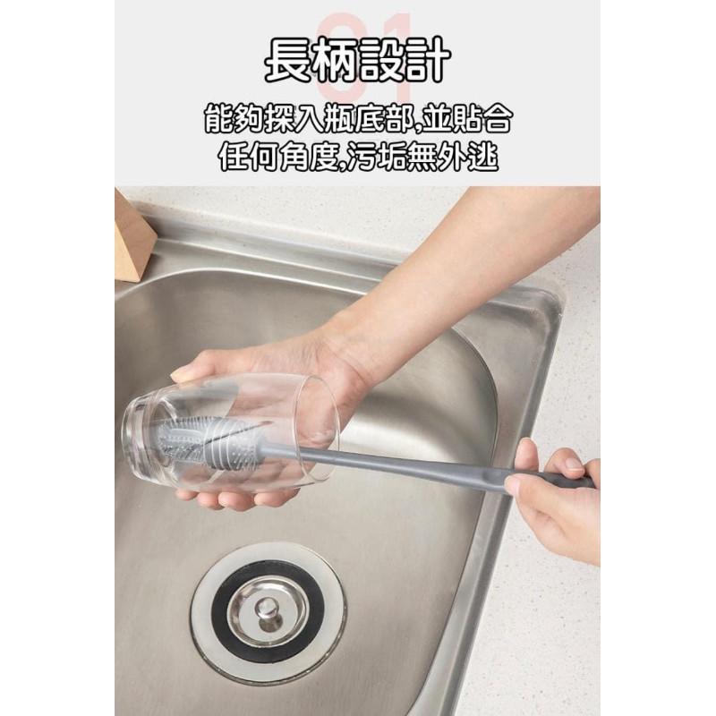 28cm加長柄水瓶奶瓶矽膠刷(一組5支)-細節圖6
