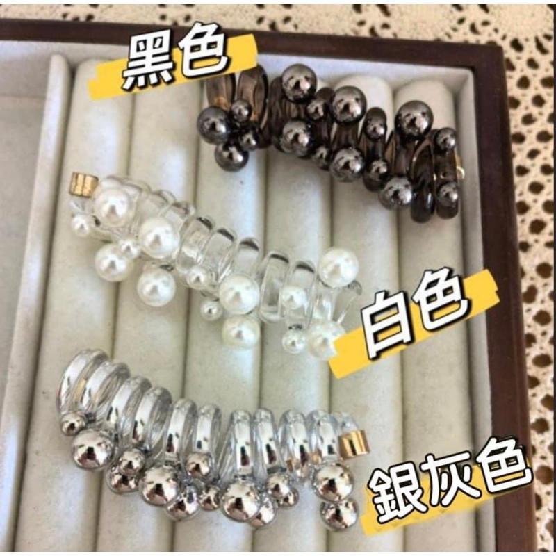 2024新款珍珠編髮電話線髮繩(一組2個)-細節圖6