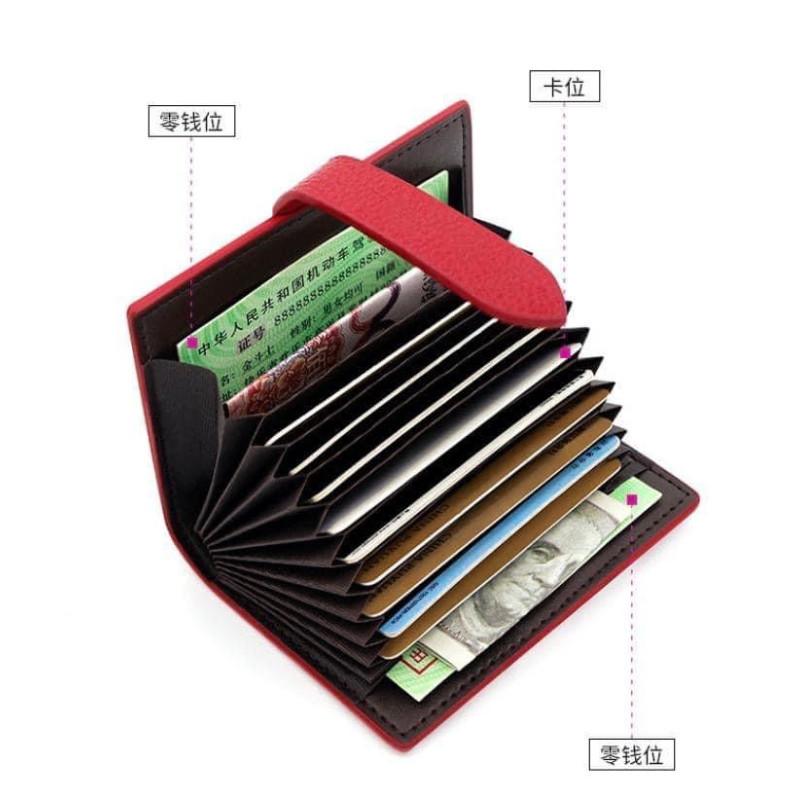 字母Ｈ時尚皮革9卡+2格零錢包-細節圖4