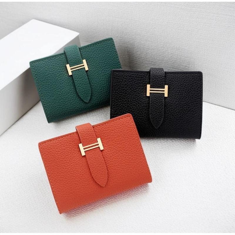 字母Ｈ時尚皮革9卡+2格零錢包-細節圖5